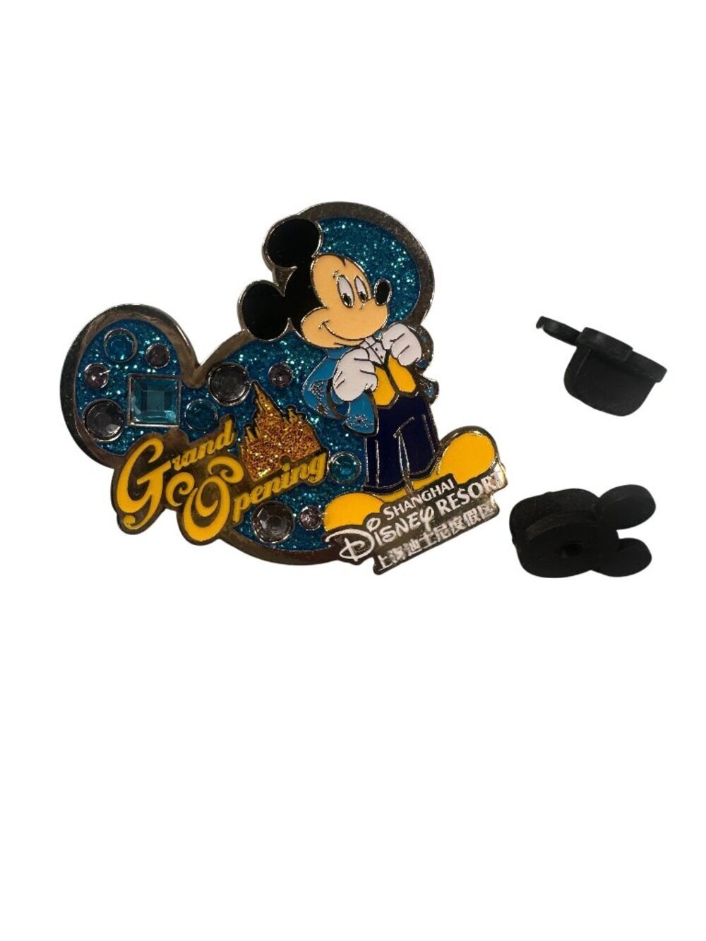 Disney Mickey Mouse Trading Pin Shanghai Grand Opening Bling Tux Bling Badge
